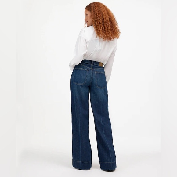 Madewell Curvy Superwide Leg Jeans - Soft Drape Denim - Picture 2 of 10